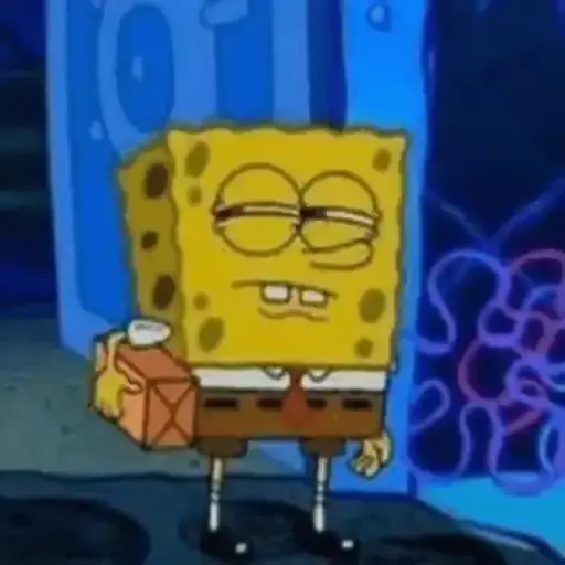 Sticker: Bob Esponja desanimado