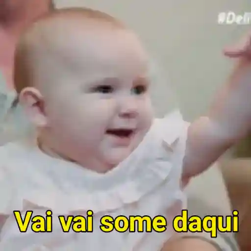 Figurinha: Bebê manda sumir