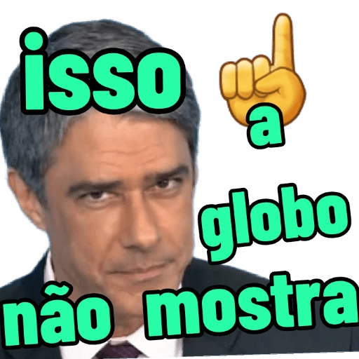 Figurinha: Isso a Globo não mostra