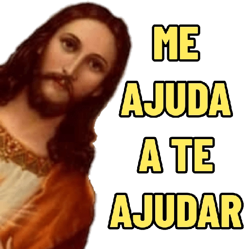 Figurinha: Jesus, me ajuda a te ajudar