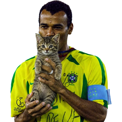 Sticker: Cafu con un gatito