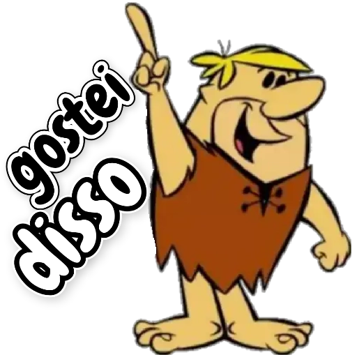 Figurinha: Barney Flintstones gostei disso