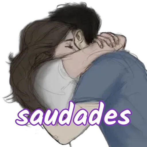 Figurinha: Abraço com Saudades