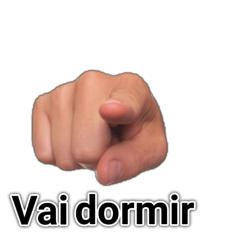 Figurinha: Vai dormir