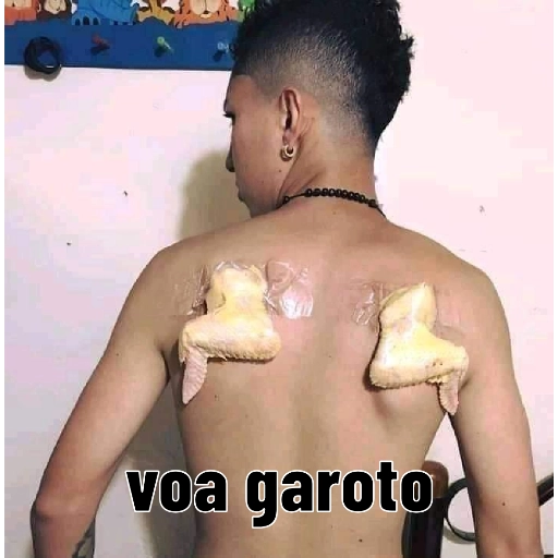Figurinha: Voe, garoto!