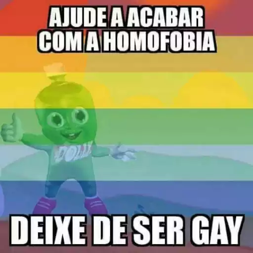 Figurinha: Ajude a Acabar com a Homofobia