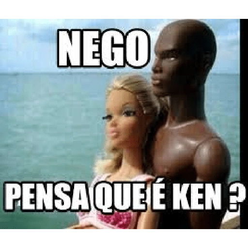 Figurinha: Nego pensa que é Ken?