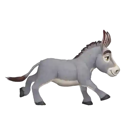 Figurinha: Burro Correndo
