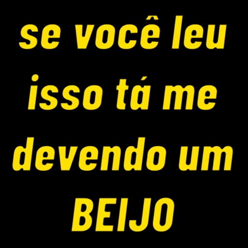 Figurinha: Me deve um beijo