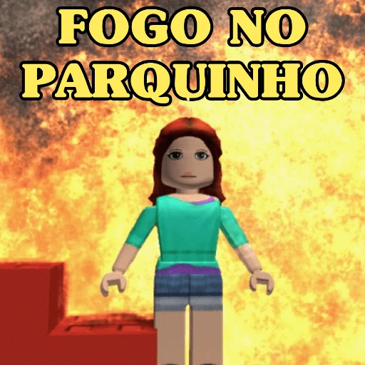 Figurinha: Fogo no parquinho