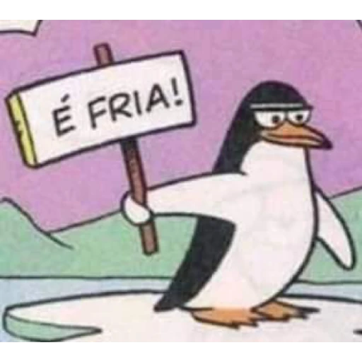Figurinha: Pinguim "É Fria!"