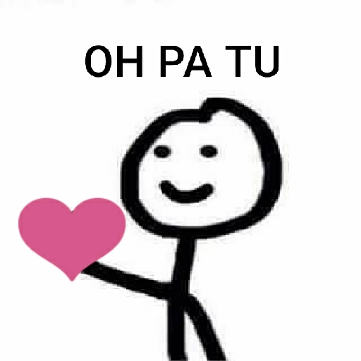Figurinha: Oh pa tu