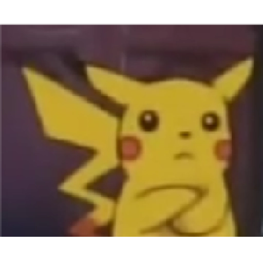 Figurinha: Pikachu confuso