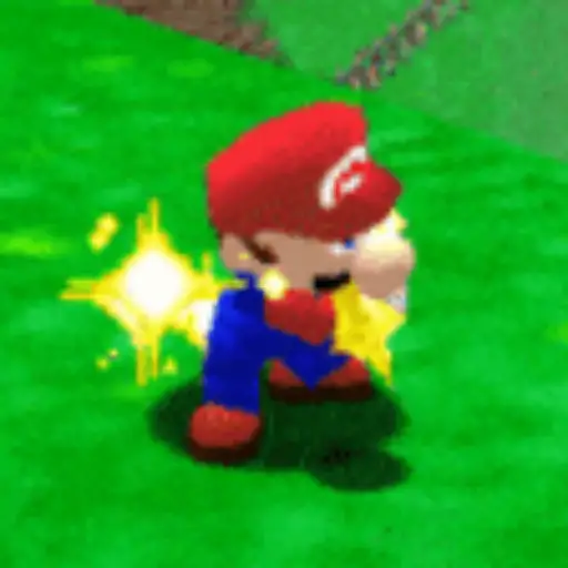 Figurinha: Mario pegando estrela