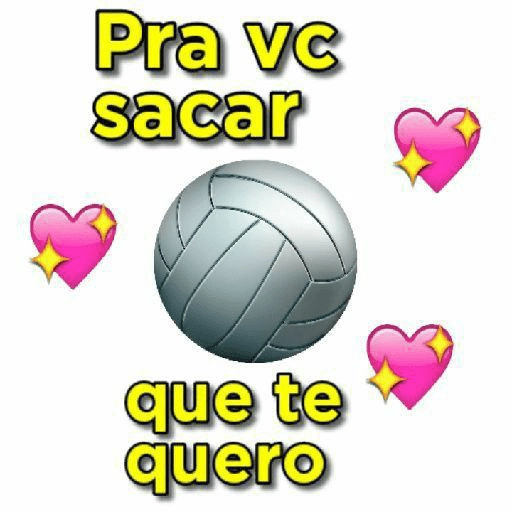 Figurinha: Vôlei pra vc sacar que te quero
