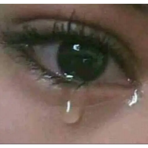 Figurinha: Olho chorando