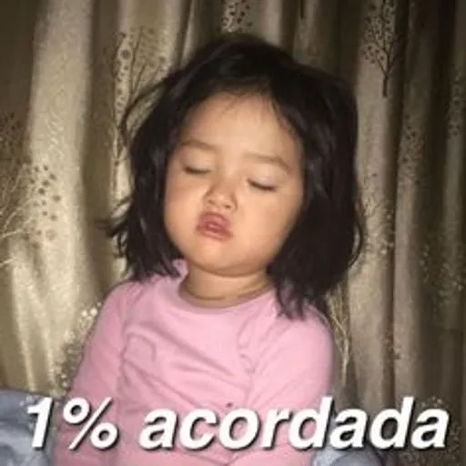 Figurinha: Criança com sono