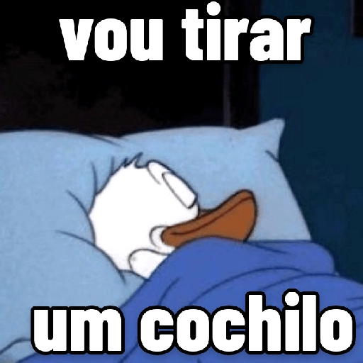 Figurinha: Patolino tirando um cochilo