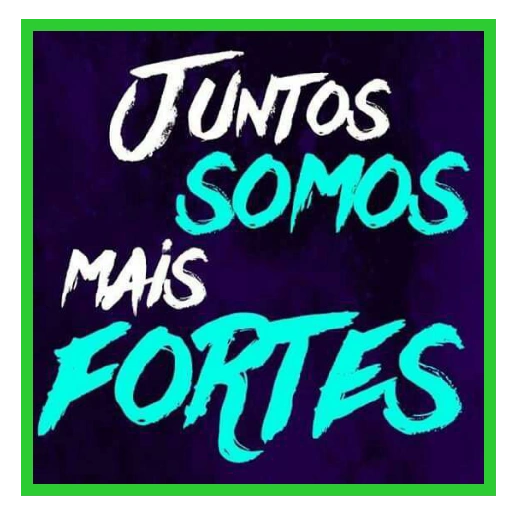 Figurinha: Juntos somos mais fortes