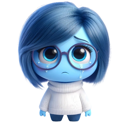 Figurinha: Tristeza chorando