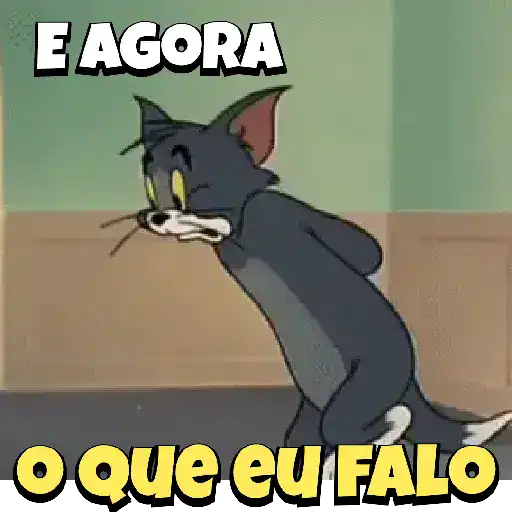Figurinha: Tom perplexo: E agora?