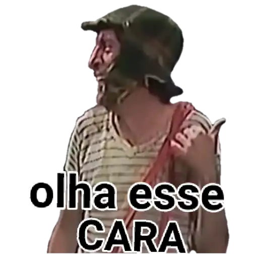 Figurinha: Chaves olhando