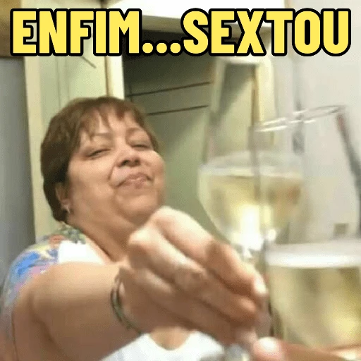 Figurinha: Enfim... Sextou!