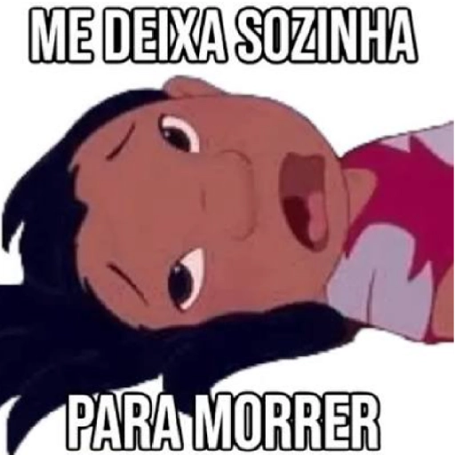 Figurinha: Lilo "Me deixa sozinha"