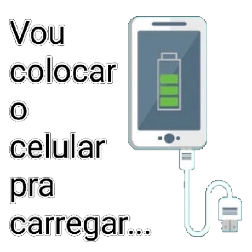 Figurinha: Celular carregando