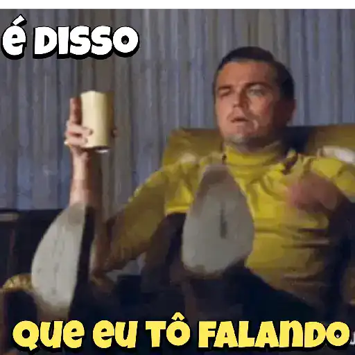 Figurinha: Leonardo DiCaprio: É disso que eu tô fal