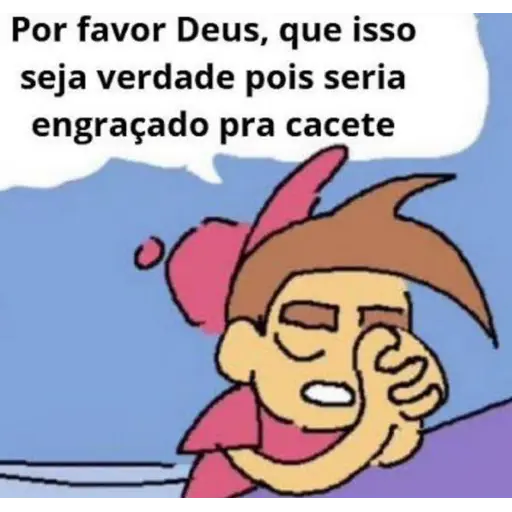 Figurinha: Por favor Deus