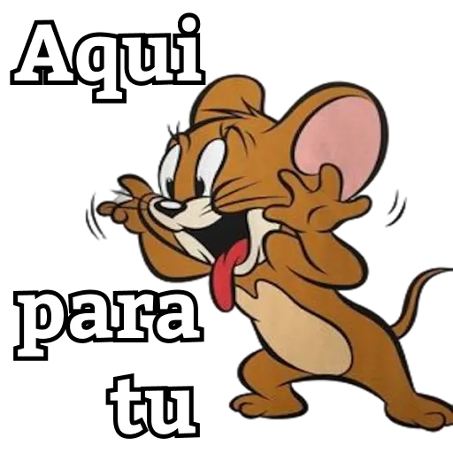 Figurinha: Jerry "aqui para tu"