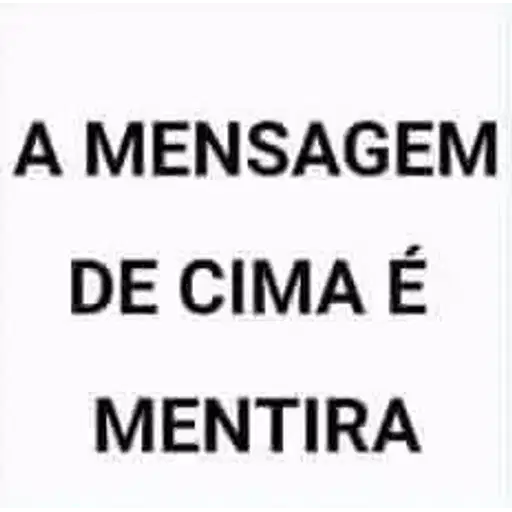 Figurinha: Mensagem de Mentira