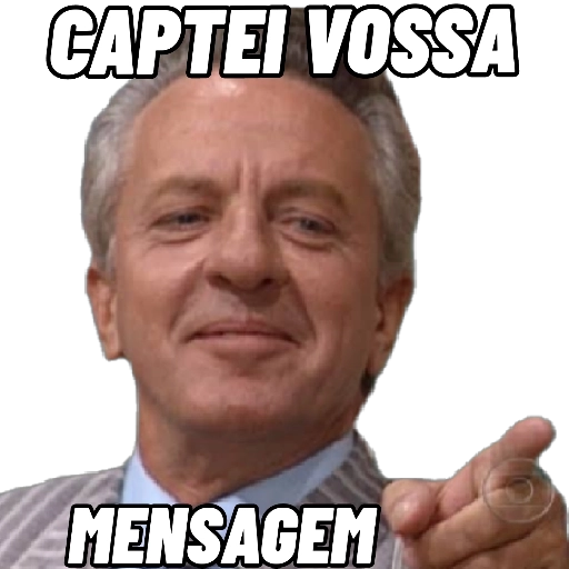 Figurinha: Captei Vossa Mensagem