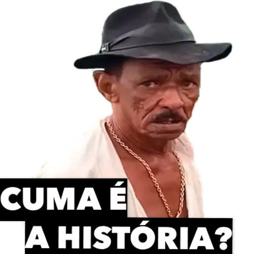 Figurinha: Cuma é a história