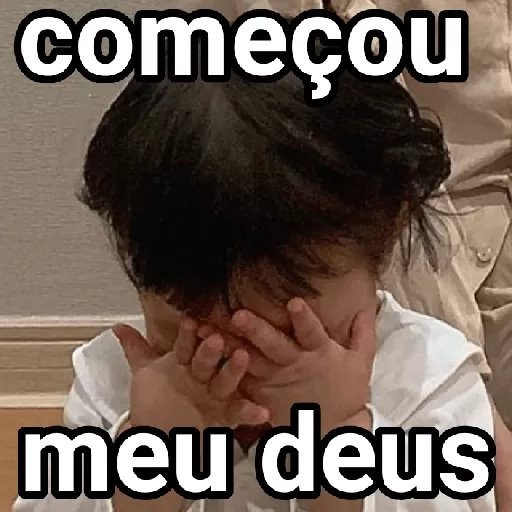 Figurinha: Começou meu Deus