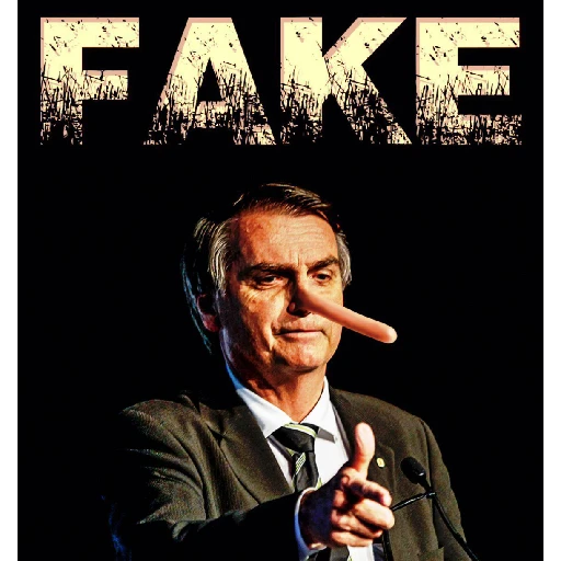 Figurinha: Mentira de Bolsonaro