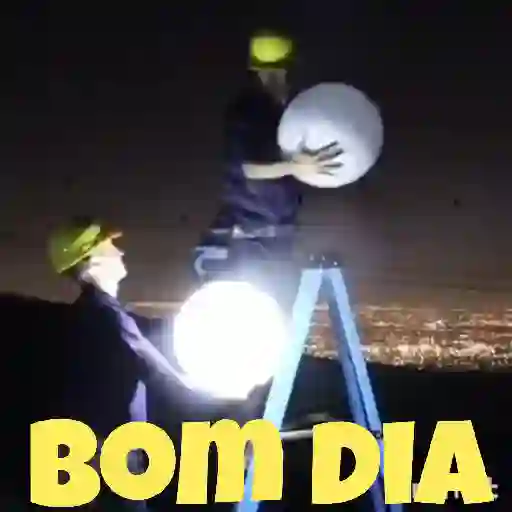 Figurinha: Bom Dia com Luzes
