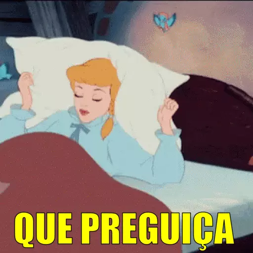Figurinha: Cinderela com Preguiça