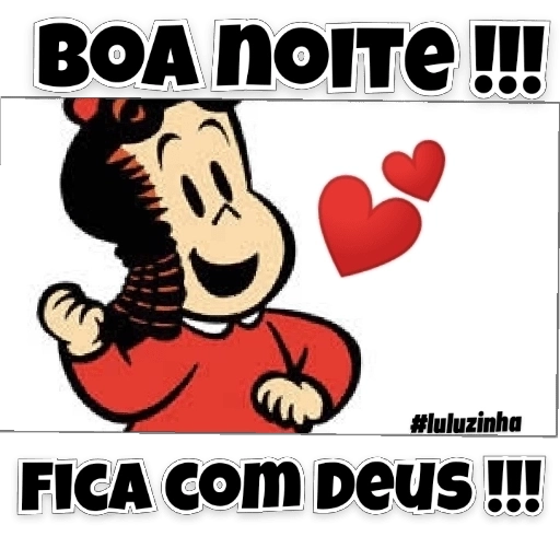 Figurinha: Boa noite com a Magali