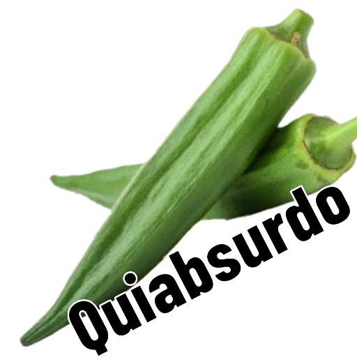 Figurinha: Quiabos engraçados