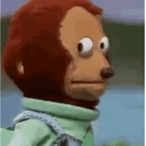 Figurinha: Macaco Olhando de Lado