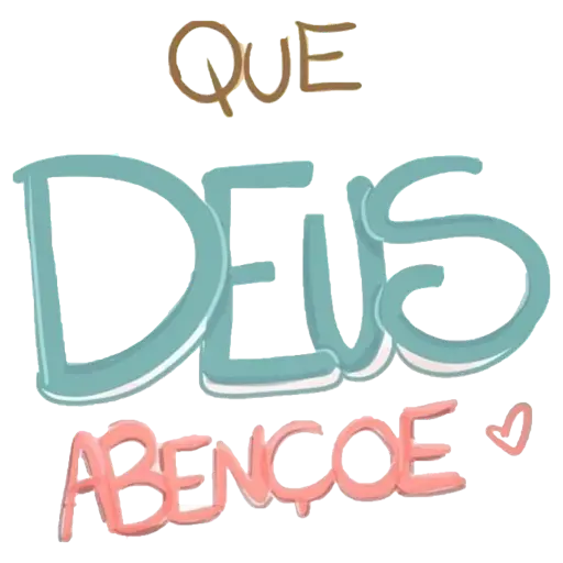 Figurinha: Que Deus Abençoe