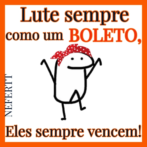 Figurinha: Lute como um Boleto