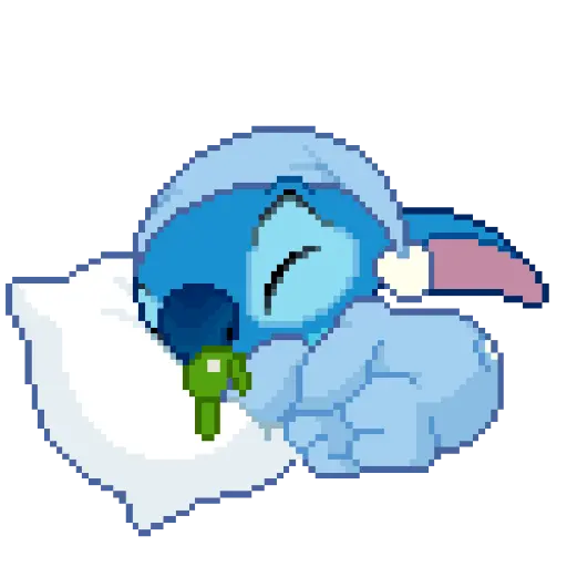 Figurinha: Stitch dormindo