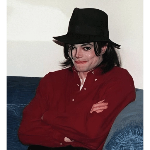 Figurinha: Michael Jackson de chapéu