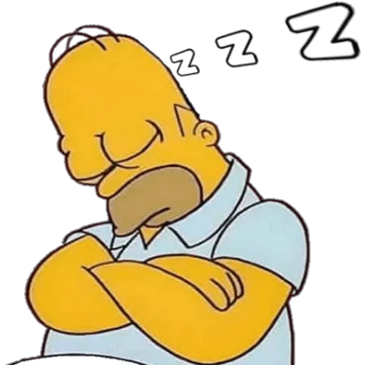 Figurinha: Homer Simpson Dormindo