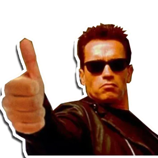 Figurinha: Terminator joinha