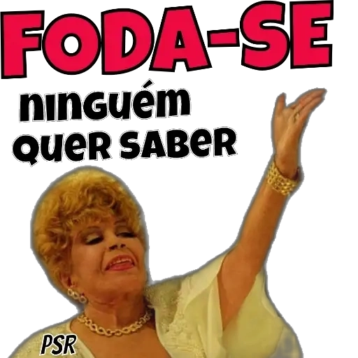 Figurinha: Foda-se, ninguém quer saber