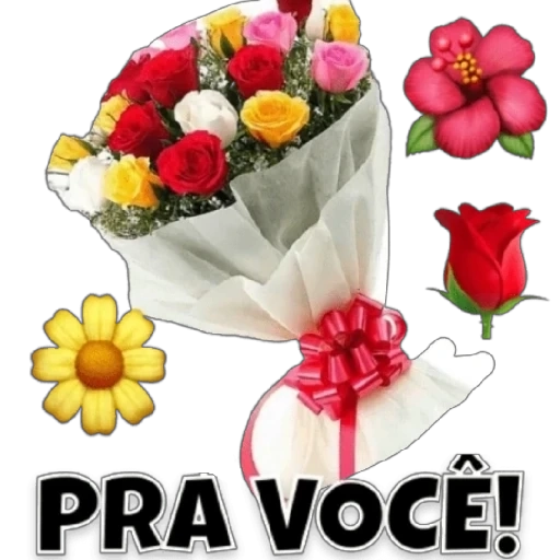 Figurinha: Buquê de Flores para Você